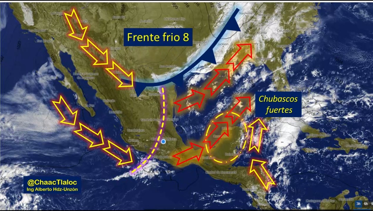 Clima de hoy jueves: Para las próximas horas potencial de chubascos fuertes