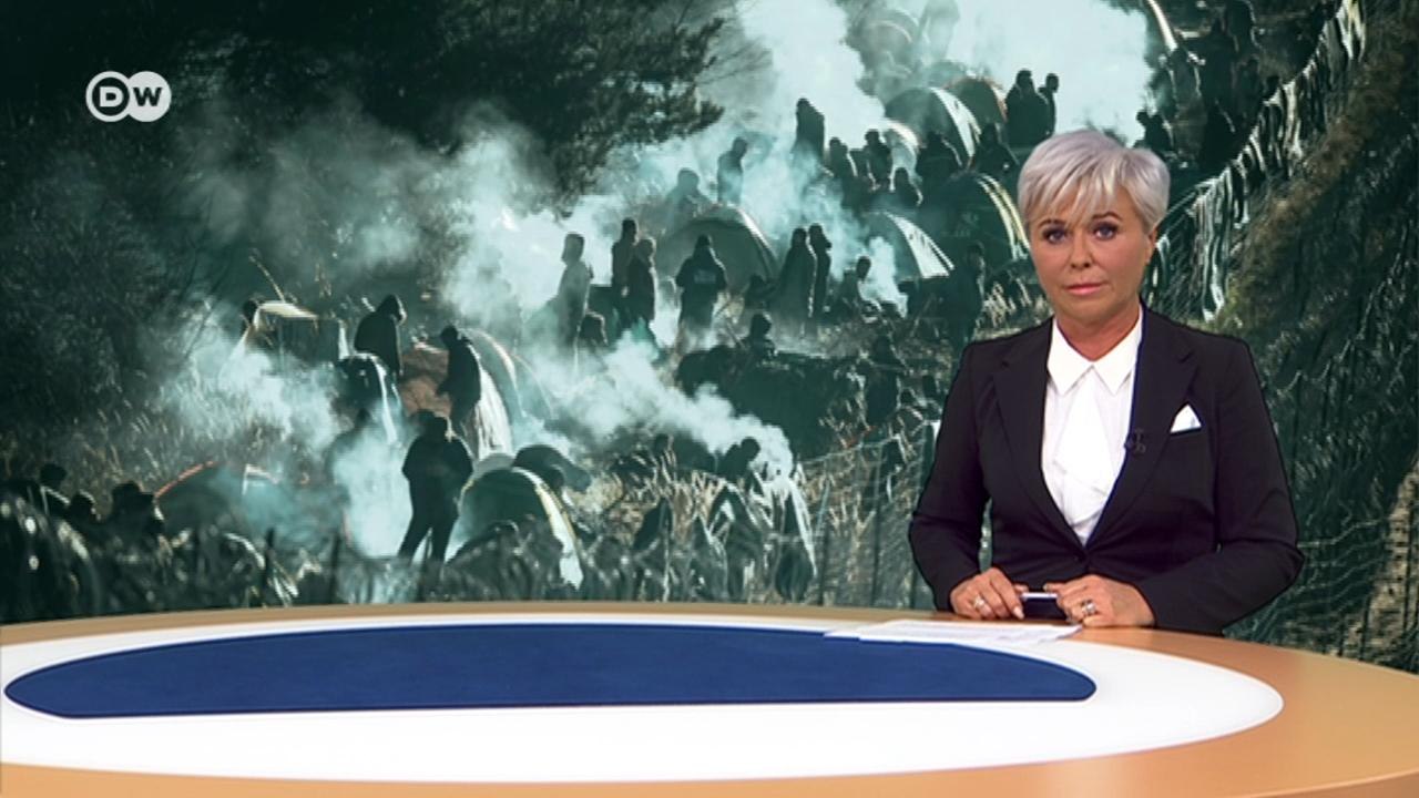 Расширение санкций ЕС в ответ на кризис с мигрантами и новые угрозы Лукашенко. DW Новости (11.11.21)