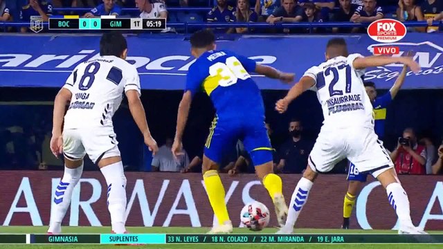 Torneo Liga Profesional de Futbol 2021: Boca 0 - 1 Gimnasia LP (Primer Tiempo)