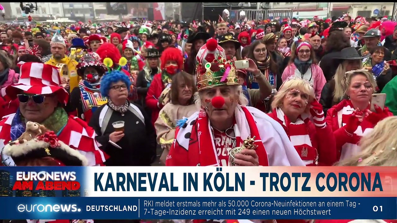 Karneval in Köln - trotz Corona: Euronews am Abend am 11.11.