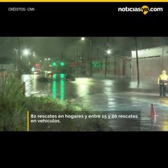 Carros quedan sumergidos tras fuertes inundaciones en Alabama