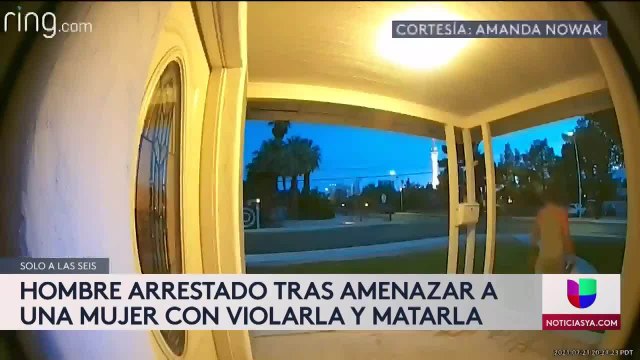 Amenaza a mujer con violarla y matarla y un timbre con video lo capta todo 6pm 072321 - Clip