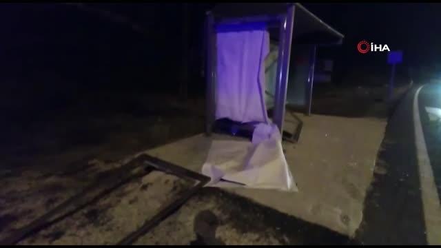 Freni boşalan kamyonun sürücüsü, ormana sürdüğü araçtan atlayarak kurtuldu