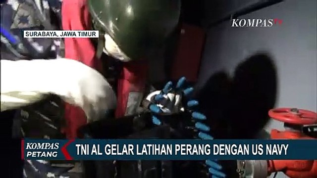 TNI AL Gelar Latihan Perang Bareng US Navy di Laut Jawa