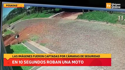 Se llevan una moto en segundos