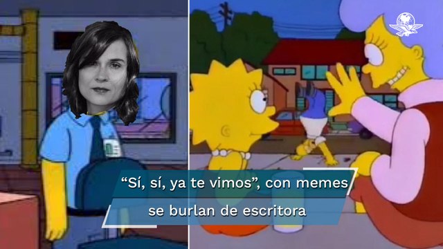 Aquellos que usan memes de “Los Simpson” son de “espíritu pobre”, afirma escritora
