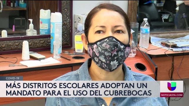 Mas distritos escolares exigen uso de cubrebocas