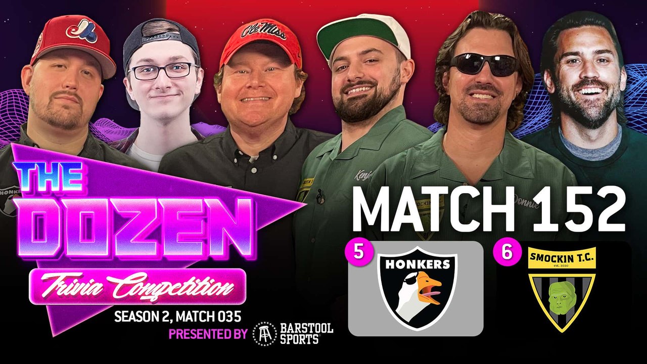 Trivia Tournament Bubble Teams Battle In Big Match (The Dozen pres. by Barstool Sports Store, Match 152)