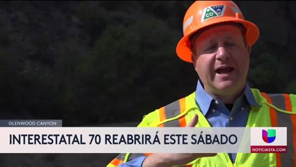 Interestatal 70 reabrirá este sábado a la altura de Glenwood Canyon