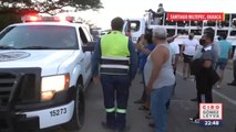 Guardia Nacional custodia paso de caravana migrante