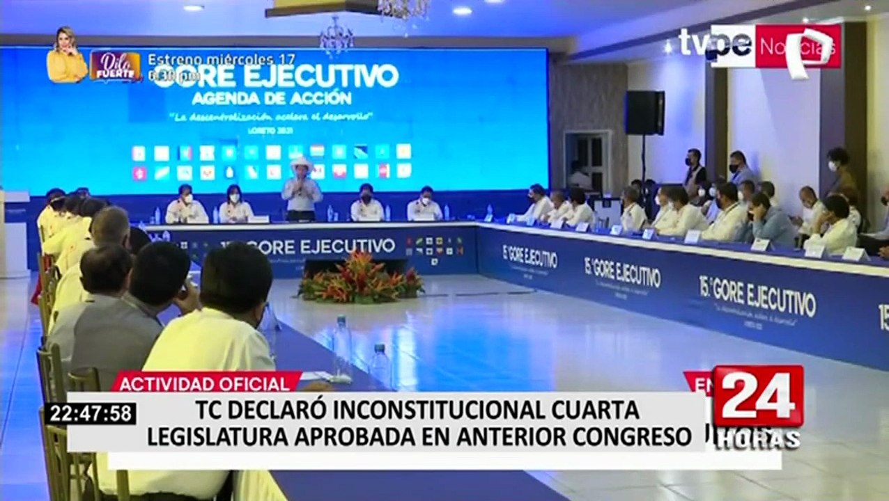 TC declaró inconstitucional cuarta legislatura aprobada en anterior Congreso