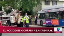 Choque de autobús del Metro resulta en 13 persona heridas