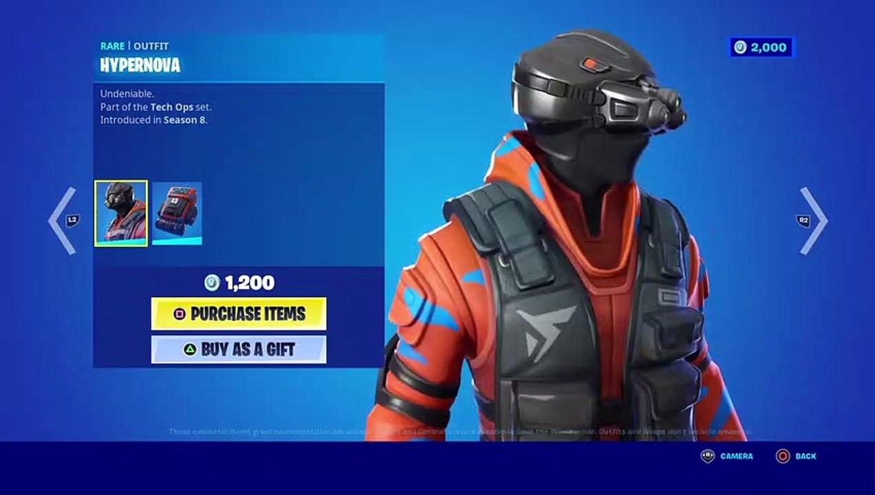 HYPERNOVA “OUTFIT” (RARE) 1200 V-BUCKS - FORTNITE SEASON 8