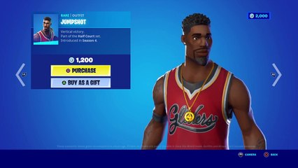 JUMPSHOT “OUTFIT” (RARE) 1200 V-BUCKS - FORTNITE SEASON 4