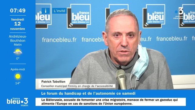 Patrick Tabellion, conseiller municipal de Firminy en charge de l'accessibilité des bâtiments et des espaces publics