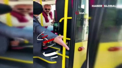 Bursa'da tepki toplayan görüntü! Engelli yolcunun otobüse alınmadığı anlar kamerada