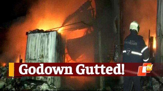 Massive Fire Breaks Out At Scrap Godown In Mumbai