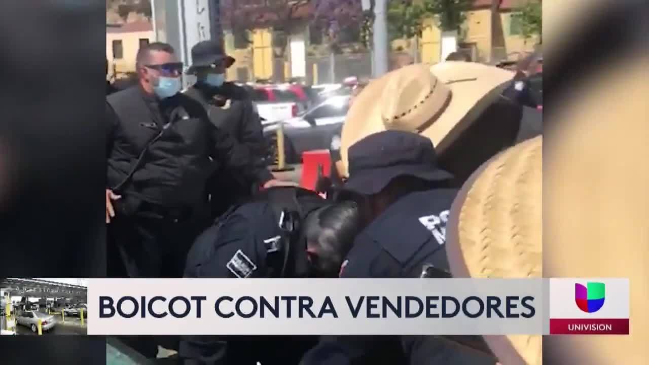 Un joven estuvo a punto de ser linchado por vendedores de la garita de San Ysidro