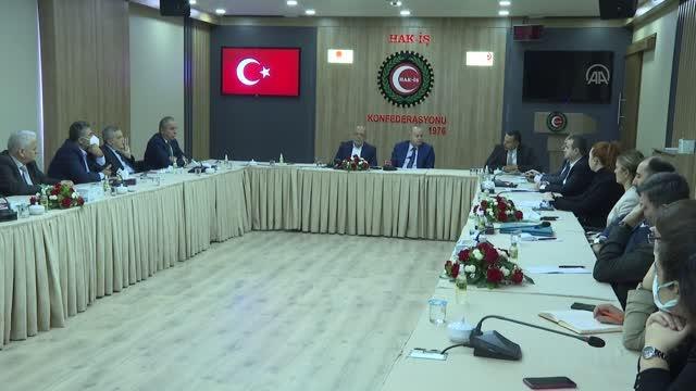 Hak-İş Başkanı Arslan, Lübnan İşçi Sendikaları Konfederasyonu ile görüştü