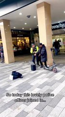 Amazing moment policewoman joins The Voice star for singalong in Doncaster town centre
