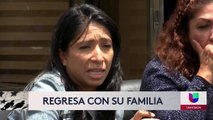 Madre de militar regresa a casa después de haber sido deportada