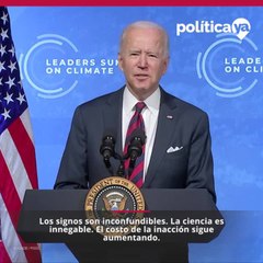 Biden habla ante cumbre sobre Cambio Climatico