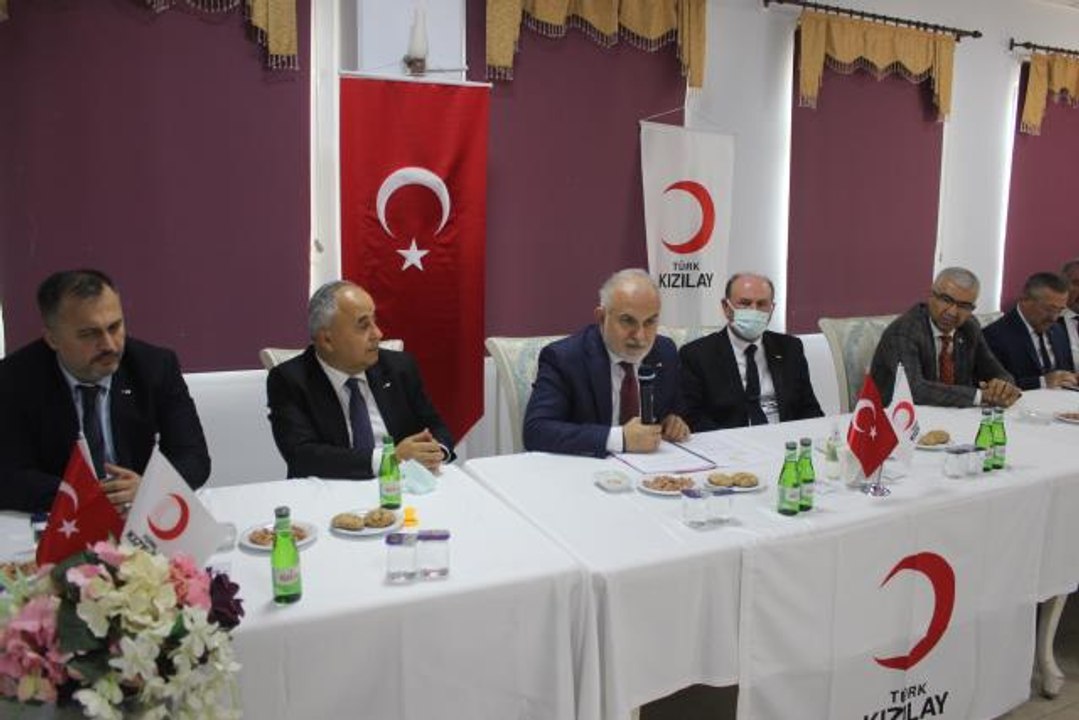 Türk Kızılay Genel Başkanı Kerem Kınık Osmaniye'de Kızılay gönüllüleriyle buluştu