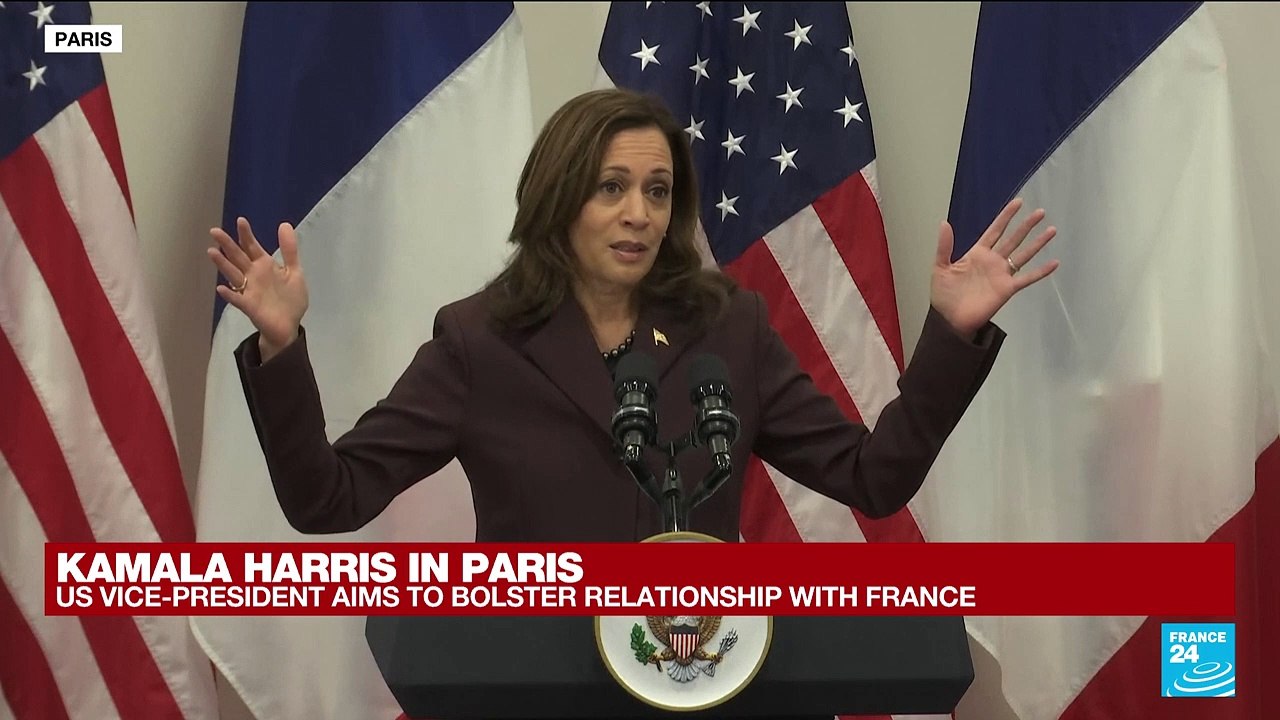 REPLAY: US VP Harris holds press conference in Paris