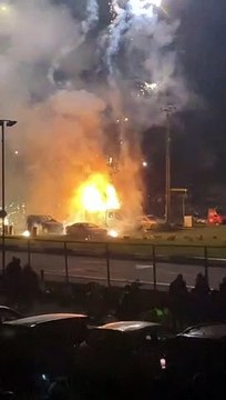 Fireworks Filled Vehicle Ignites in Unplanned Fireworks Spectacular