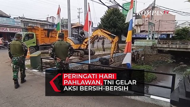 Peringati Hari Pahlawan, TNI di Tegal Gelar Bakti Sosial dan Bersih-Bersih