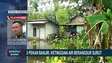 Surut 30 Sentimeter, Satgas Banjir Sintang: Fokus pada Pemulihan dan Distribusi Bantuan
