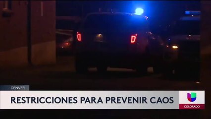 Toque de queda en Denver (VIDEO)