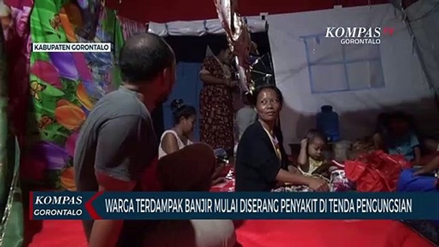 Warga Terdampak Luapan Danau Limboto Mulai Diserang Penyakit Di Tenda Pengungsian