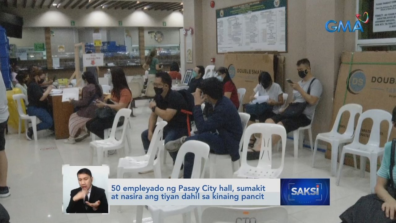 50 empleyado ng Pasay City hall, sumakit at nasira ang tiyan dahil sa kinaing pancit | Saksi
