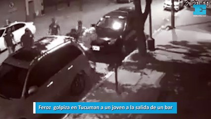 Tucumán: feroz golpiza  a un joven a la salida de un bar