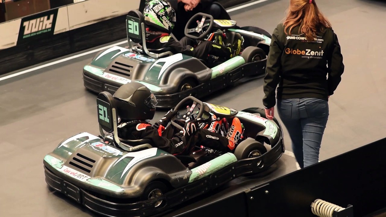 Antonio au karting