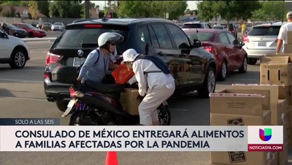 Entrega de mercados por parte del Consulado de México en Las Vegas