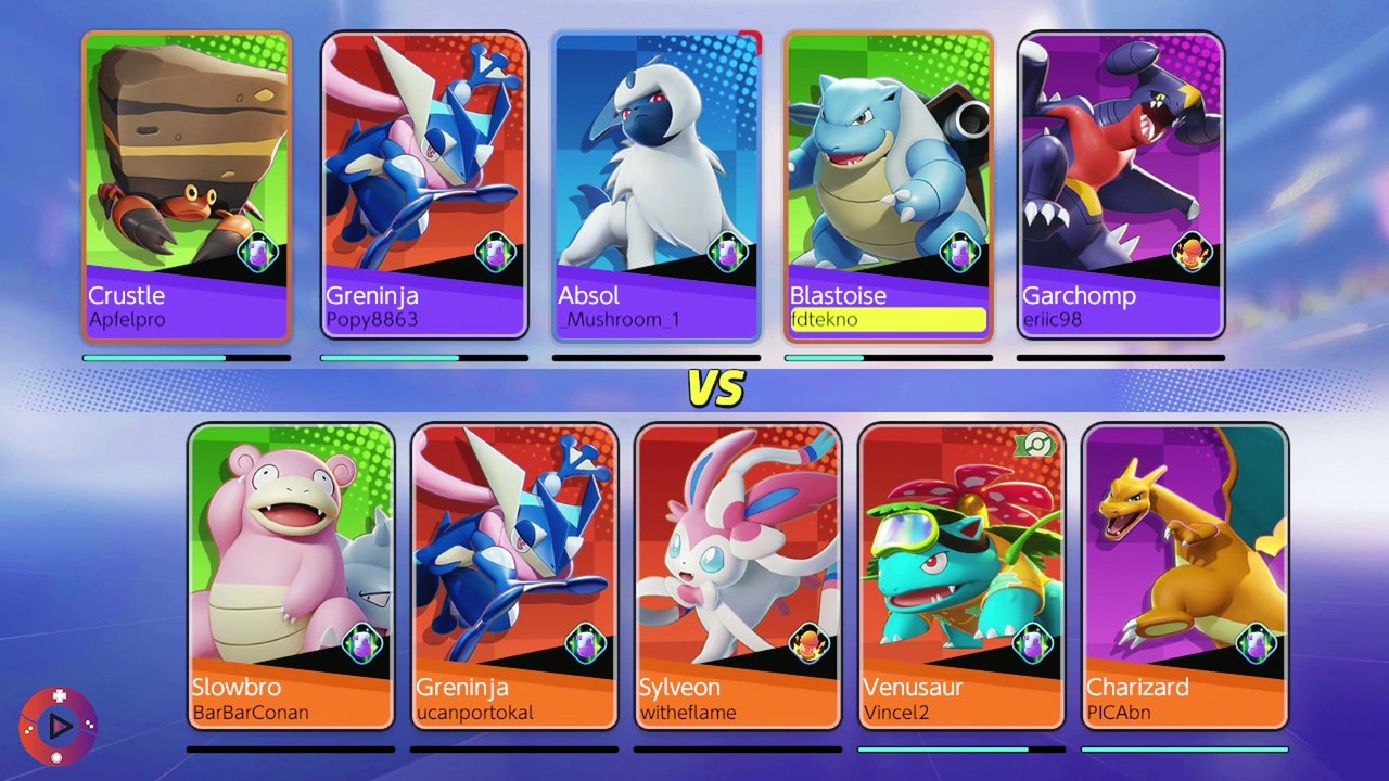 Pokemon Unite Squirtle Wartortle ve Blastoise'yu deniyorum - Oyunlarino