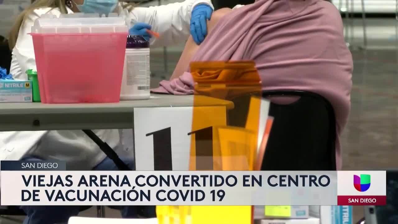 Noticias San Diego 6pm 032321 - Clip  VIEJAS ARENA COVID