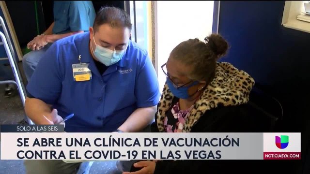Centro de vacunas Las Vegas hispanos 6pm 022521 - Clip