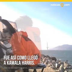 Joven artista recibe llamada telefónica de Kamala Harris