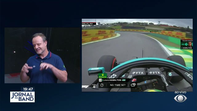 O comentarista convidado da Band Rubens Barrichello comentou a disputa que tem acontecido neste fim de campeonato entre Hamilton e Verstappen #BandJornalismo