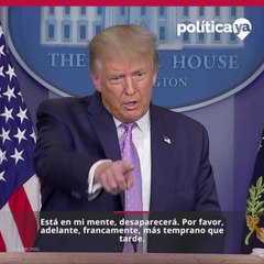 Trump dice que coronavirus desaparecerá