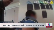 Niño hispano es arrestado por policías violentamente
