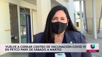 Vuelven a cerrar super centro de vacunas de petco park