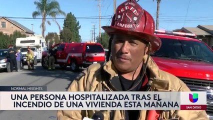 Descargar video: Noticias San Diego 6pm 030121 - Clip NORMAL HEIGHTS FIRE