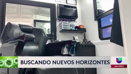 Residente de San Diego crea barbería movil para superar crisis por pandemia
