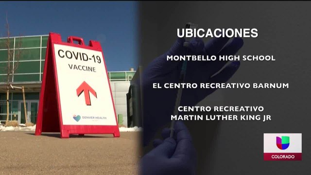 Abrirán centros comunitarios de vacunación en Denver