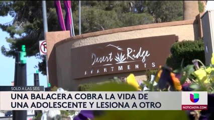 Adolescente pierde la vida en una balacera