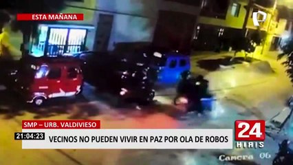 SMP: vecinos víctimas de una misma banda delincuencial piden apoyo de la municipalidad del distrito